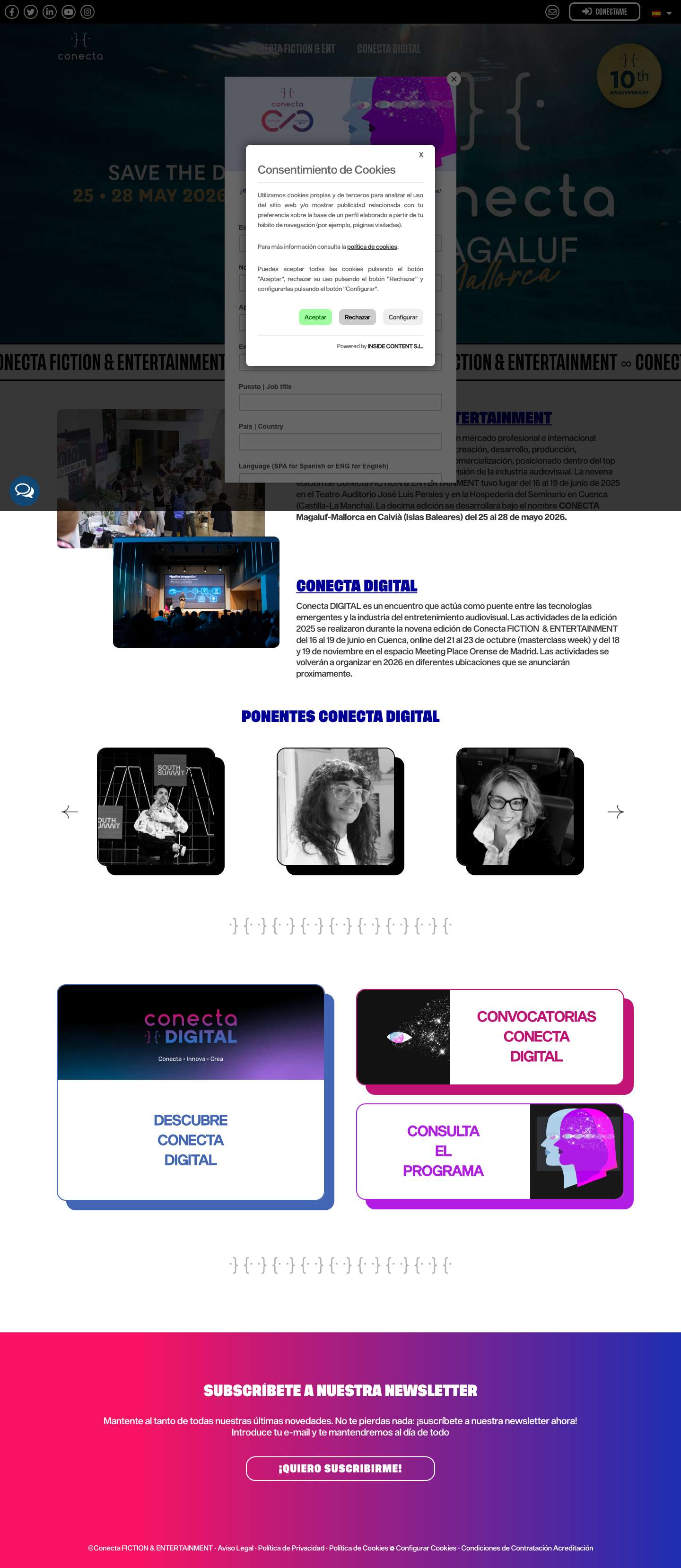 Event Conecta: Networking, Coproducción y Tecnología Audiovisual - Full Screenshot