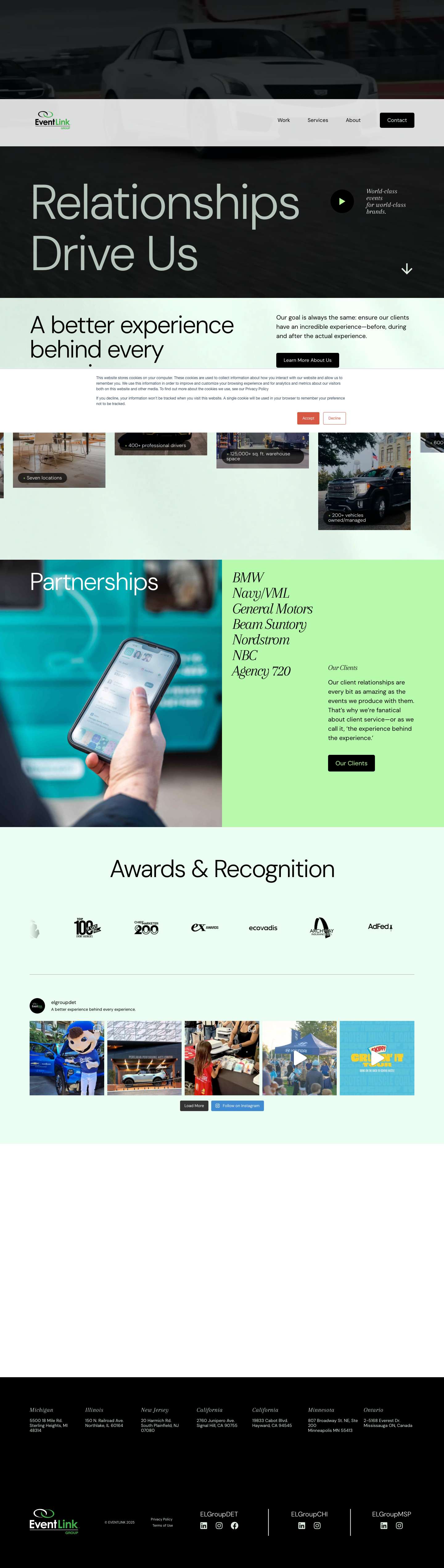 Integrated Event Marketing Agency - EventLink - Full Screenshot