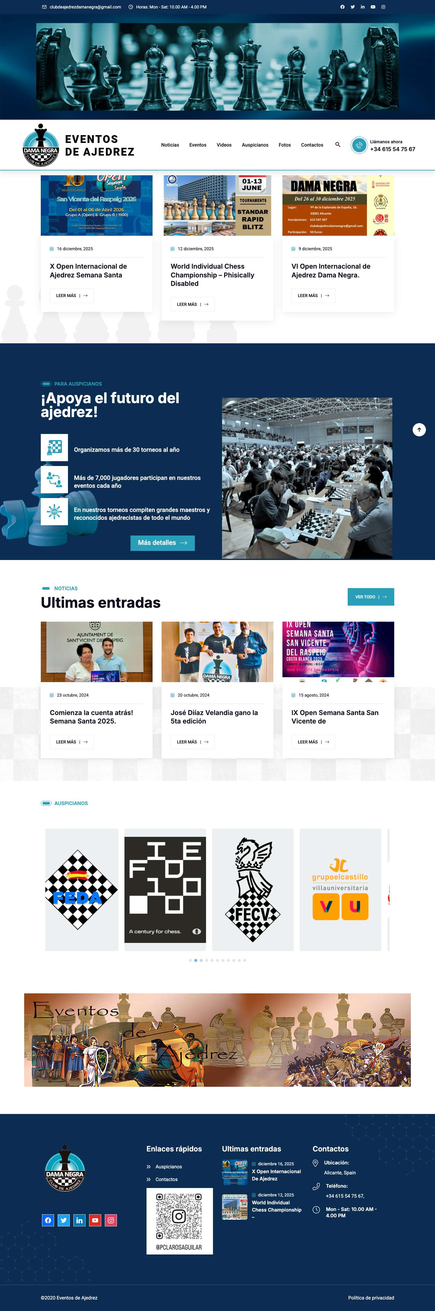 Eventos de Ajedrez - Eventos de Ajedrez - Full Screenshot