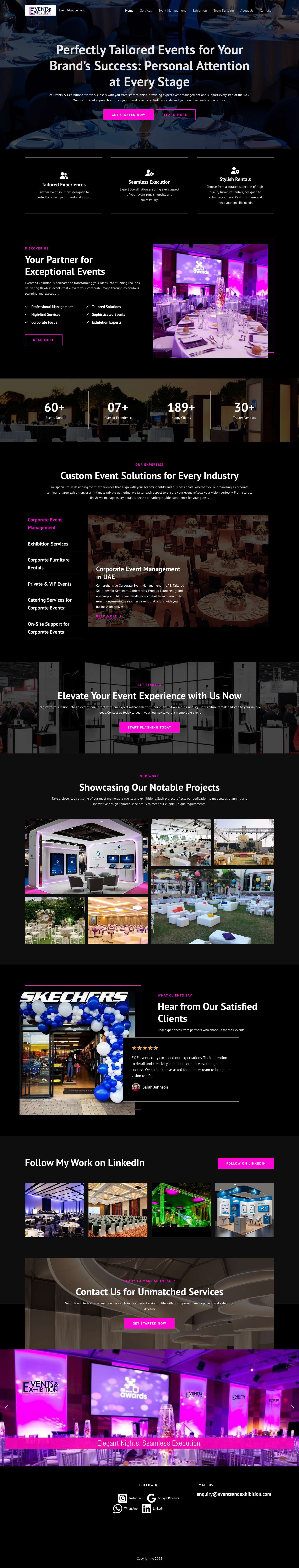 Events and Exhibitions | Expert Event Management in UAE Google Reviews - Full Screenshot