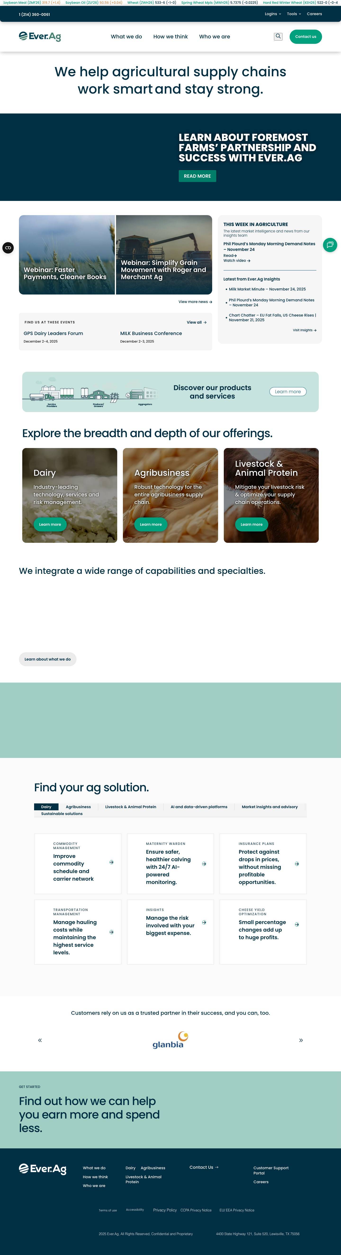 Ag Leader in AgTech Solutions | Ever.Ag Empowers Global Supply Chains - Ever.Ag - Full Screenshot