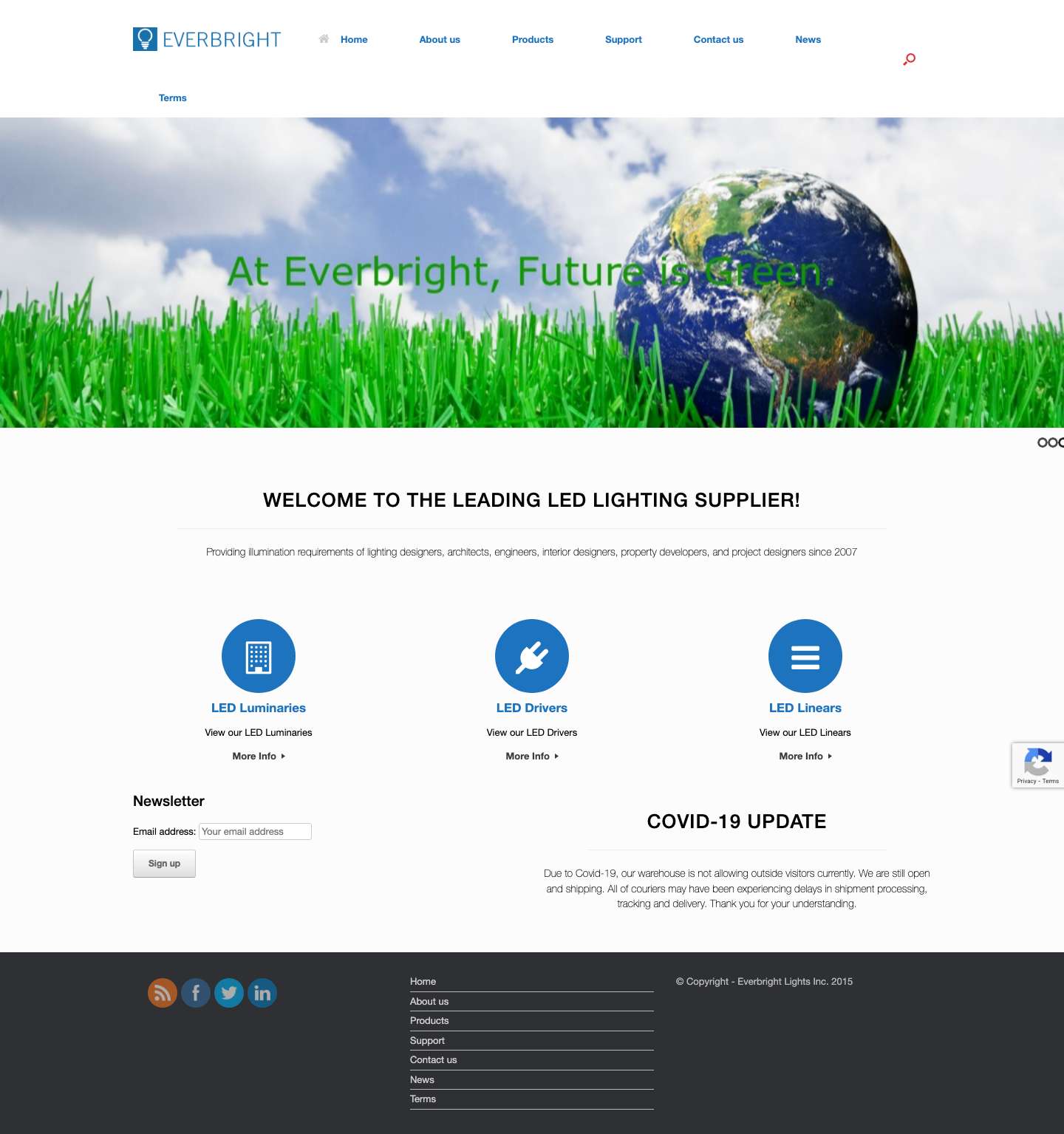 Home - Everbright Lights Inc. - Full Screenshot