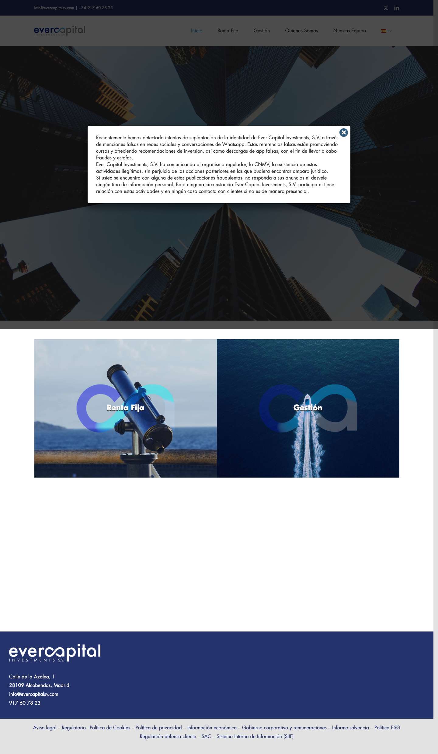 ≫ EverCapital SV - Expertos en renta fija - Full Screenshot