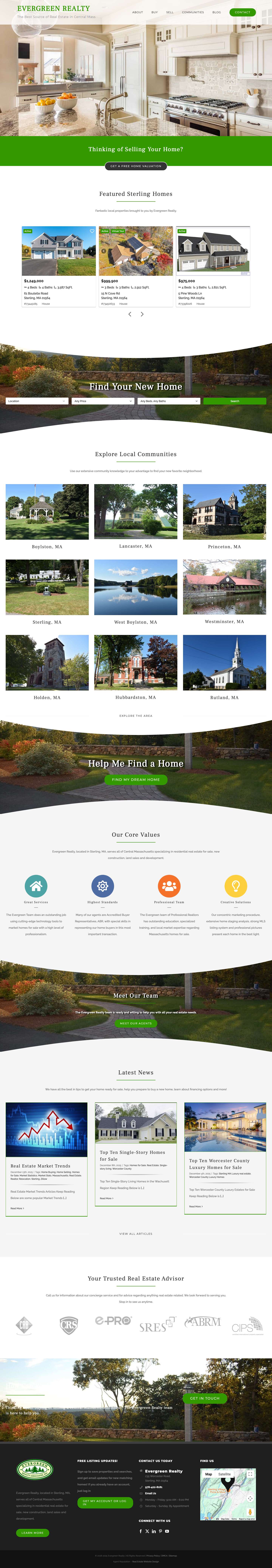 Home - Evergreen Realty - Full Screenshot