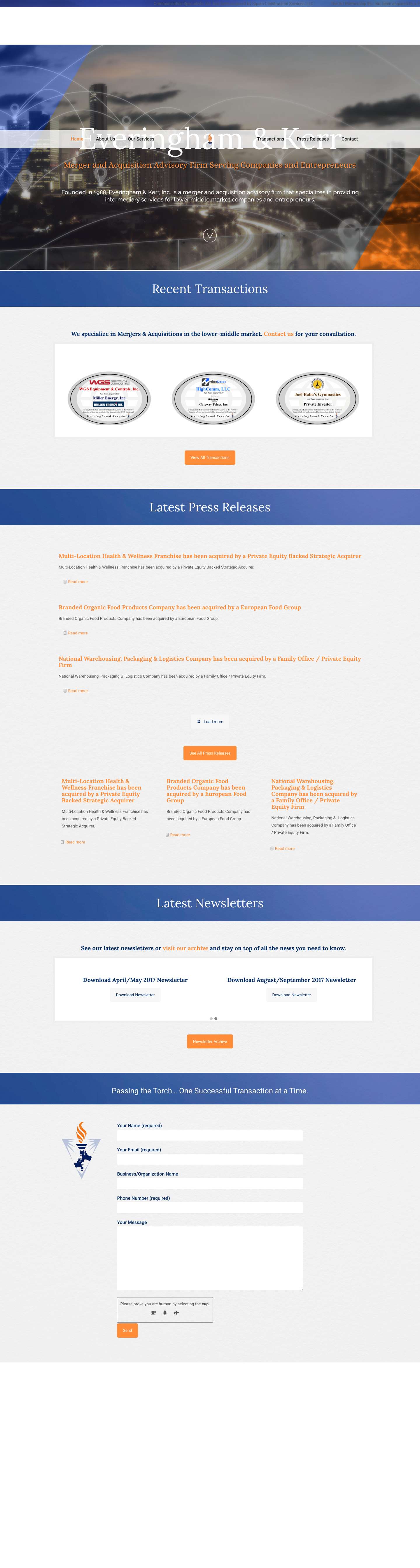 Home - Everingham & Kerr - Full Screenshot