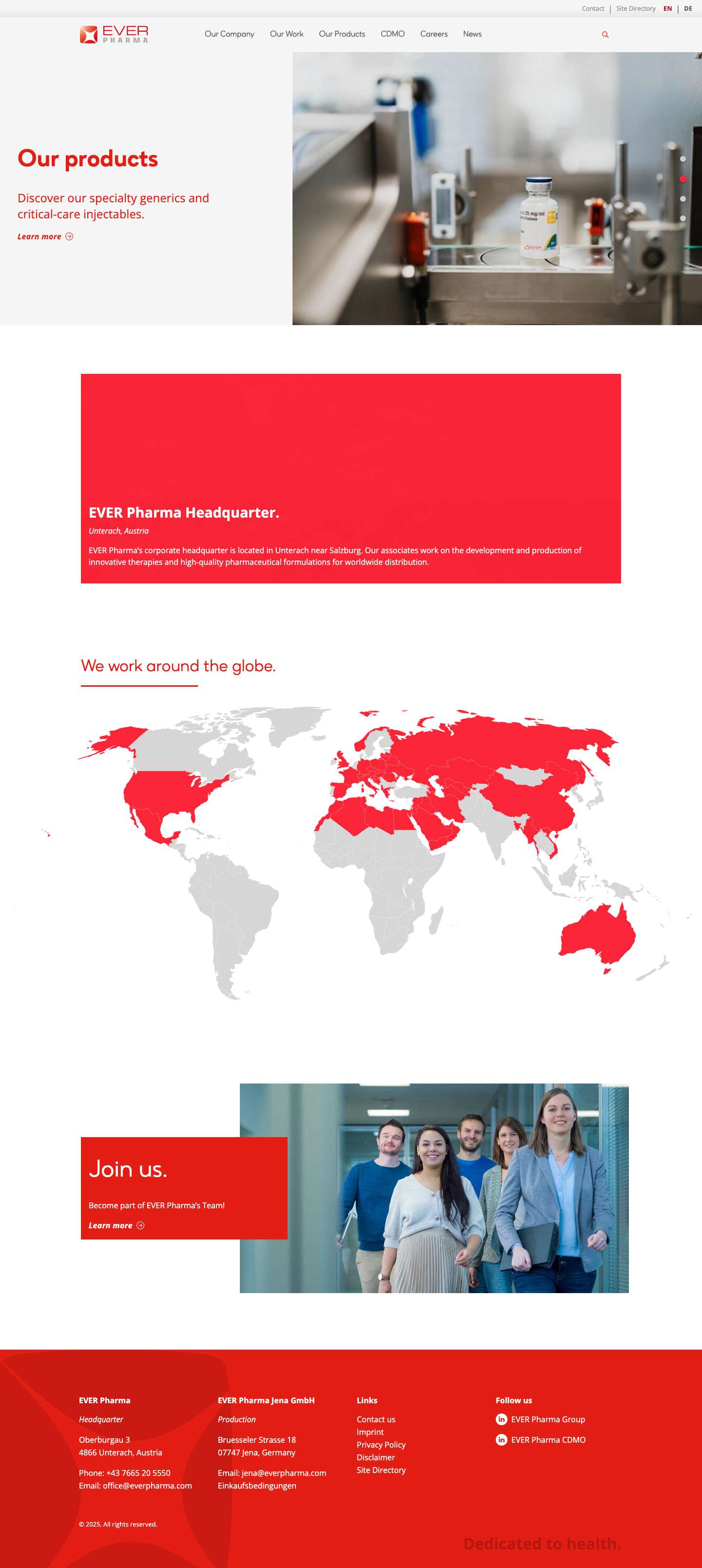 Home - EVER Pharma - Full Screenshot