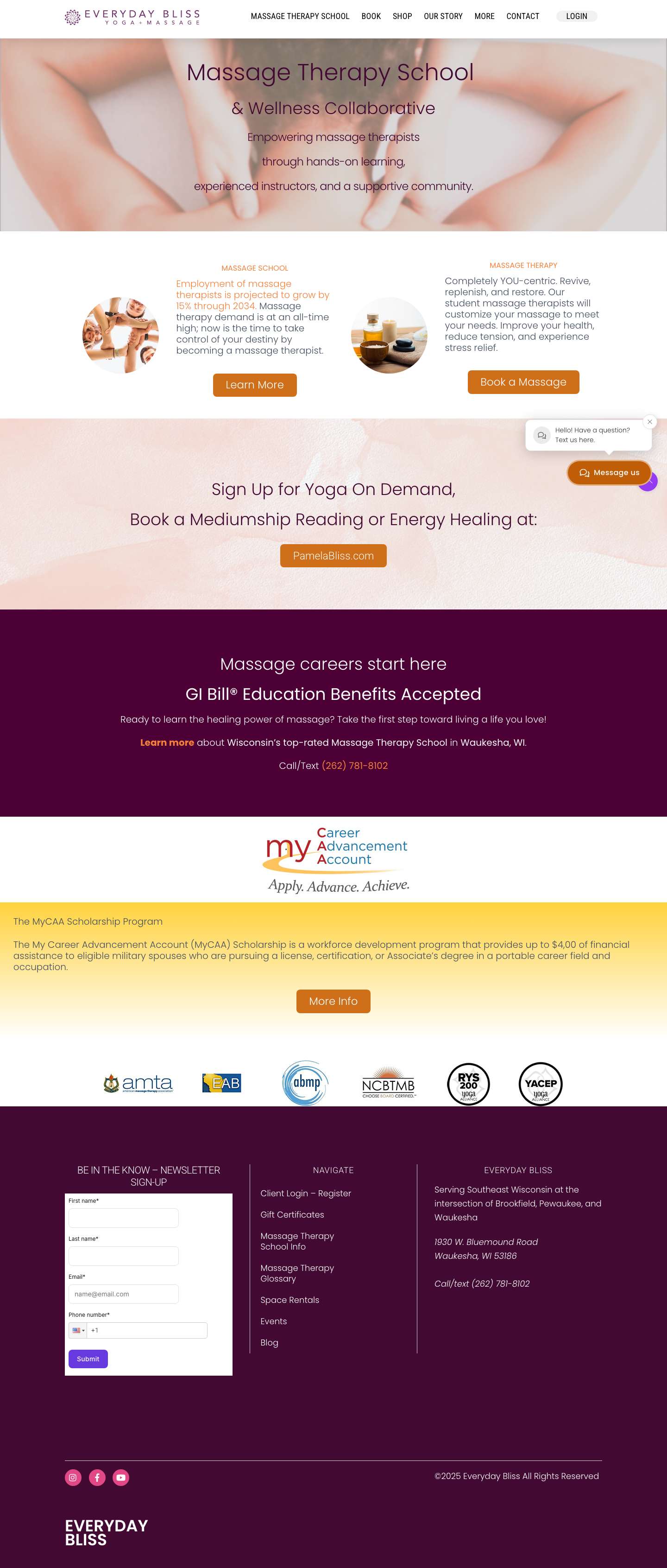 Everyday Bliss | Waukesha, WI - Full Screenshot