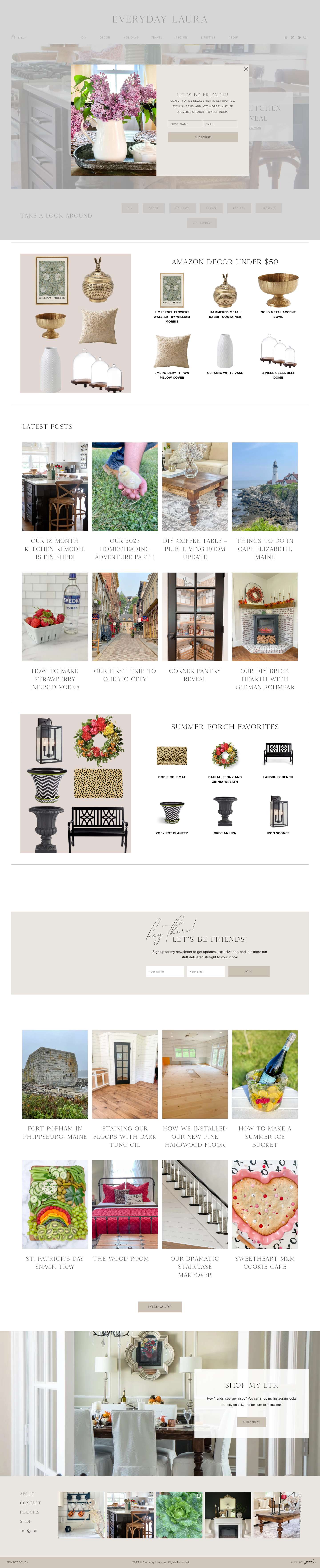 HOME | Everyday Laura - Full Screenshot