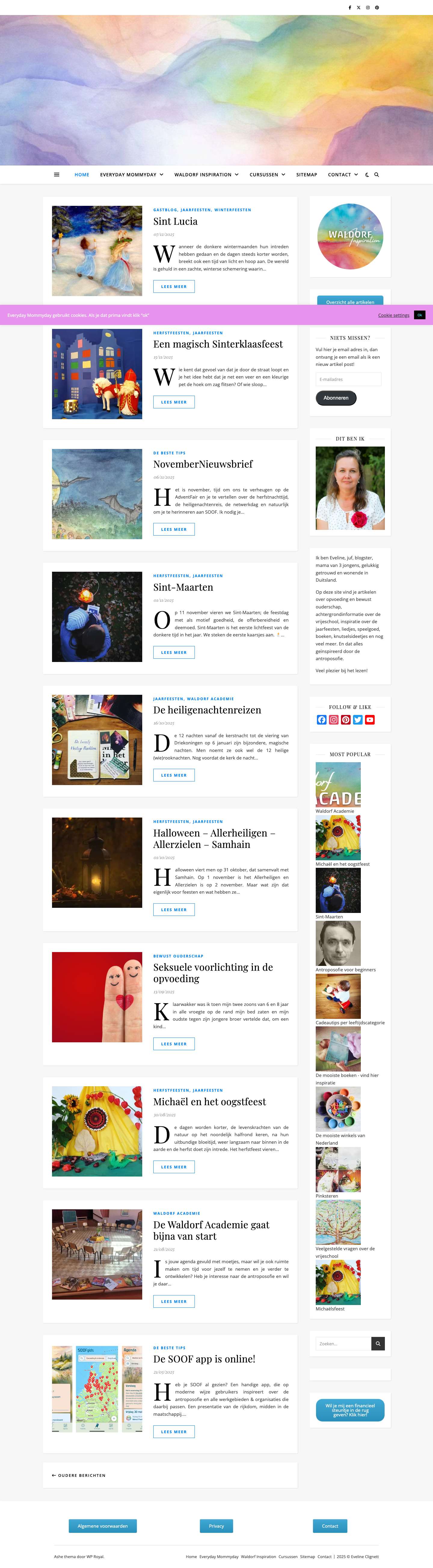 Waldorf Inspiration - Bewust ouderschap met de antroposofie - Full Screenshot