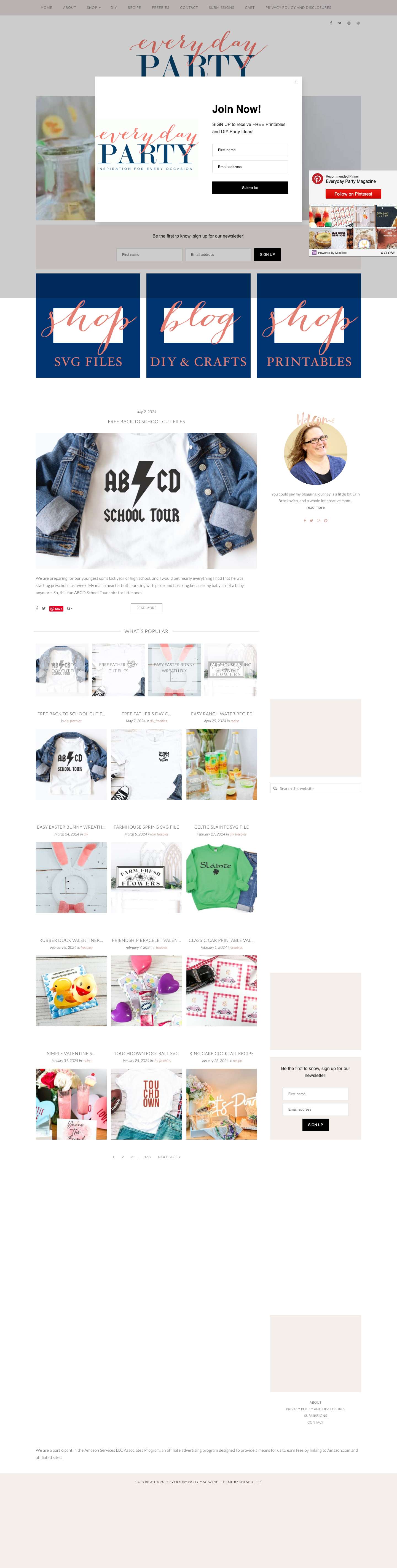 Everyday Party Magazine - We are your source for budget friendly, DIY, and sharing “Real Mom” parties. - Full Screenshot