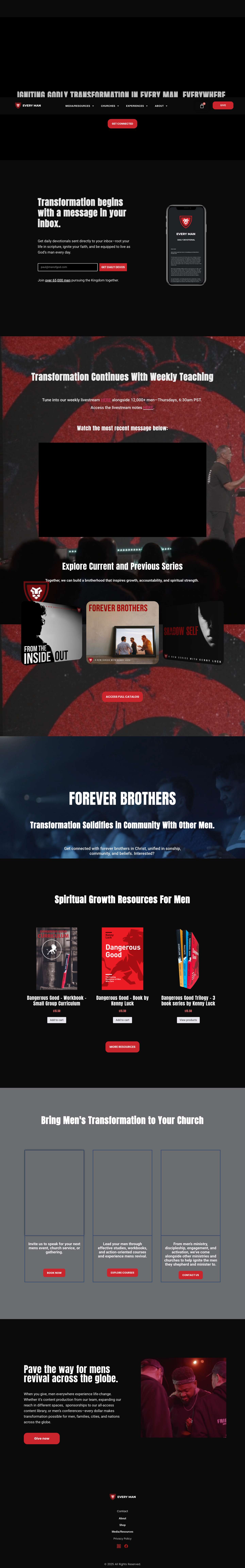 Every Man Ministries - Every Man Ministries - Full Screenshot