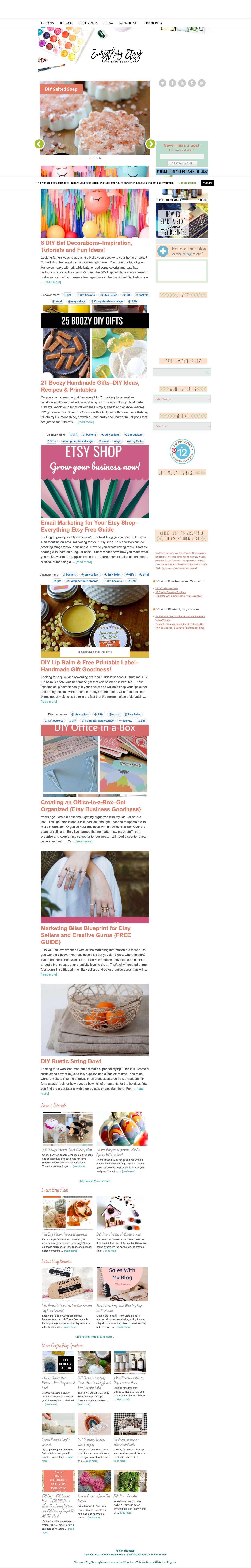 EverythingEtsy.com - Etsy Blog | Selling on Etsy | Etsy Banners | Giveaways & Creative StuffBloglovinFacebookInstagramPinterestTwitter - Full Screenshot