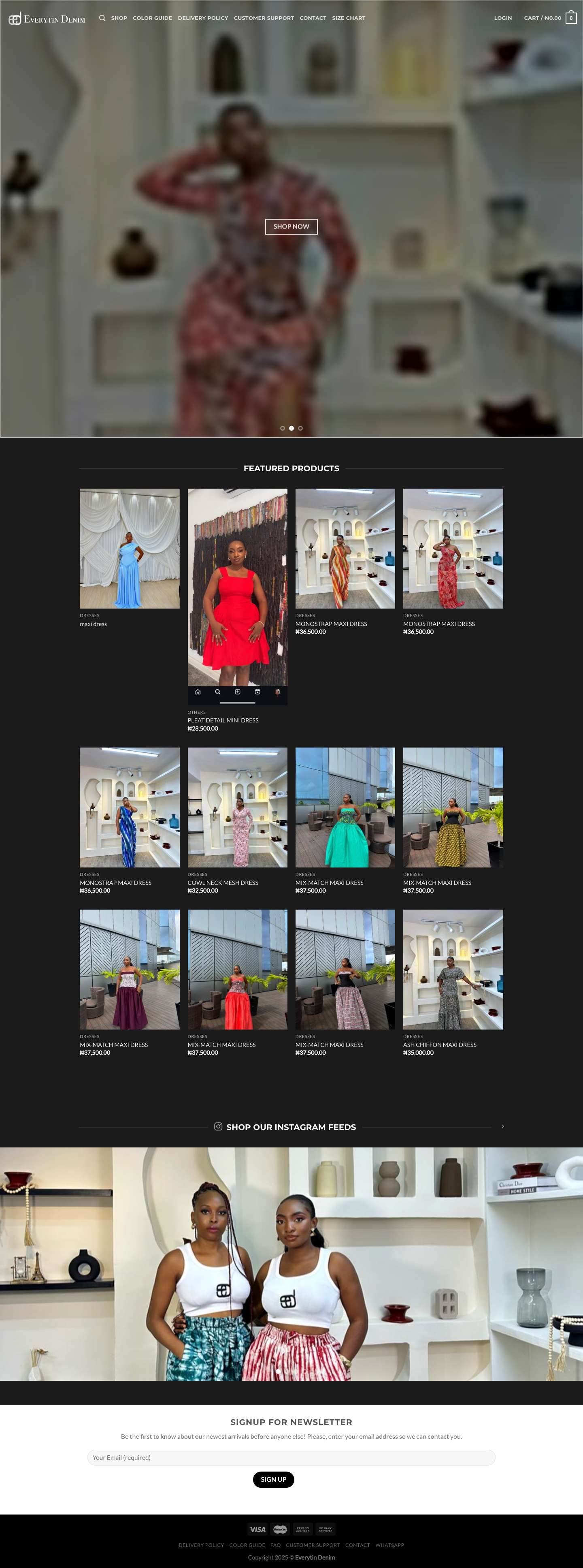 Shop - Everytin Denim - Full Screenshot