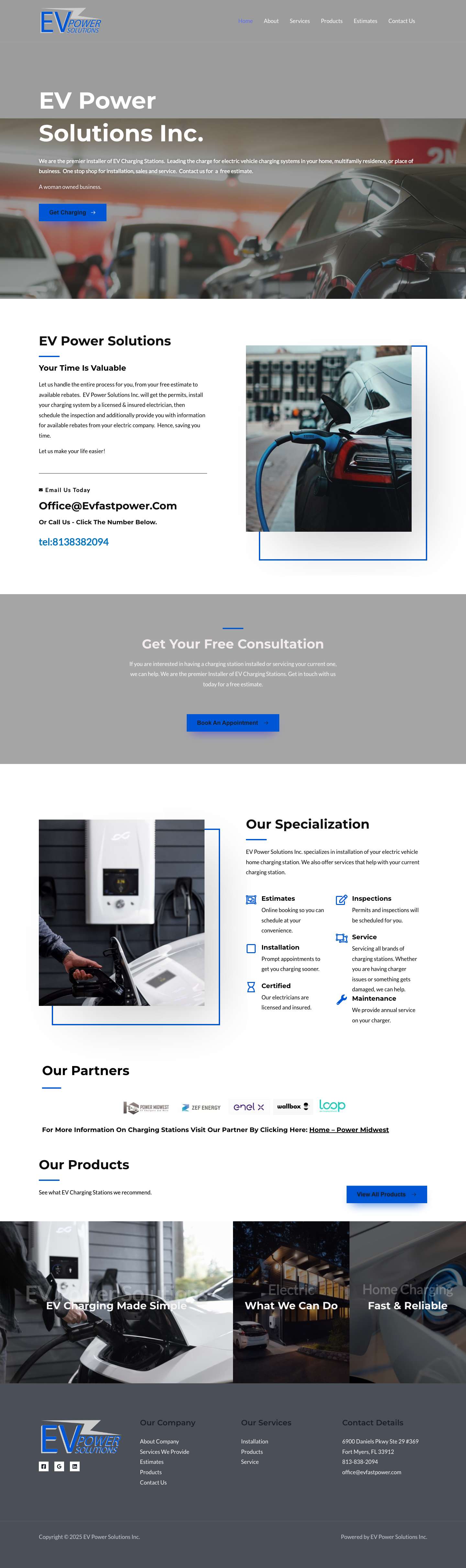 Home - EVFastPower.com Google Reviews - Full Screenshot