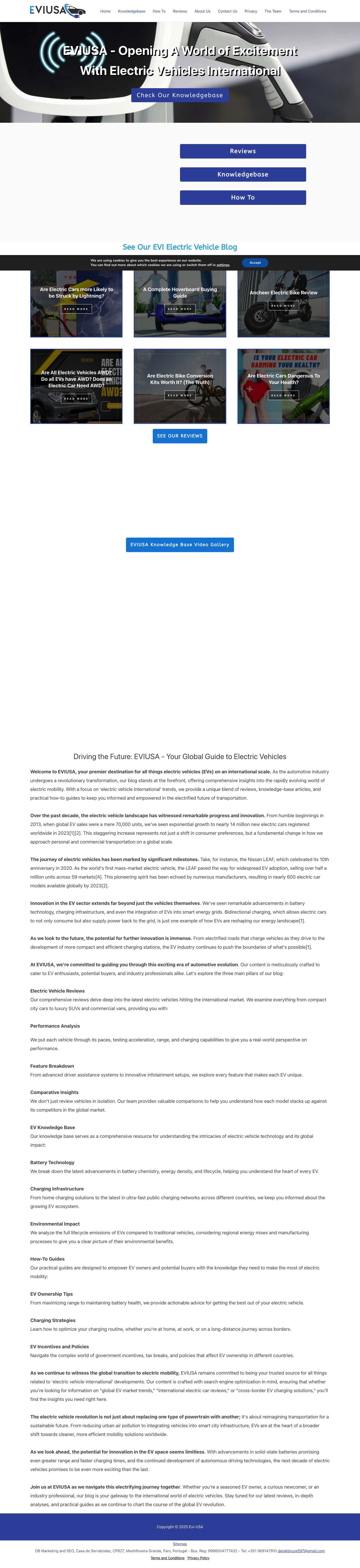 Home - Evi-USA - Full Screenshot