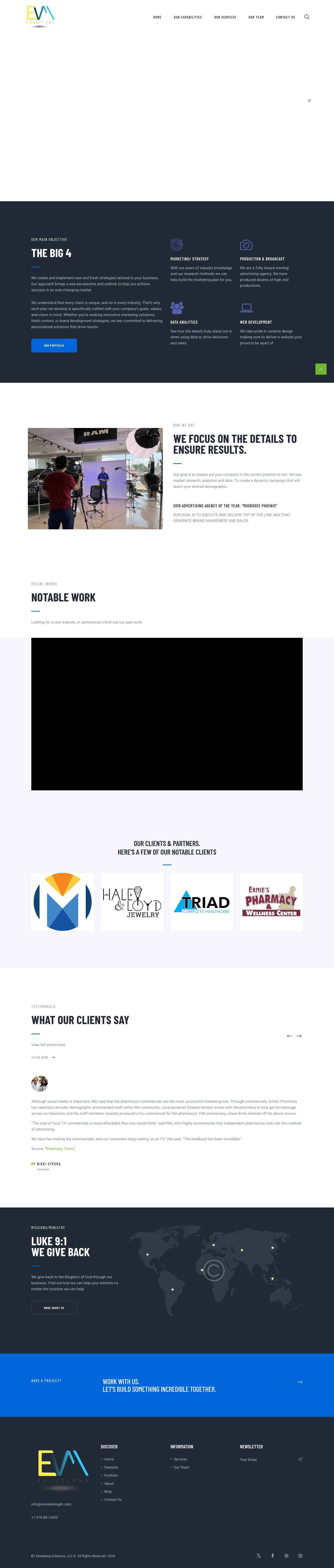 EV Marketing Solutions – Full Service Advertising Agency - Full Screenshot