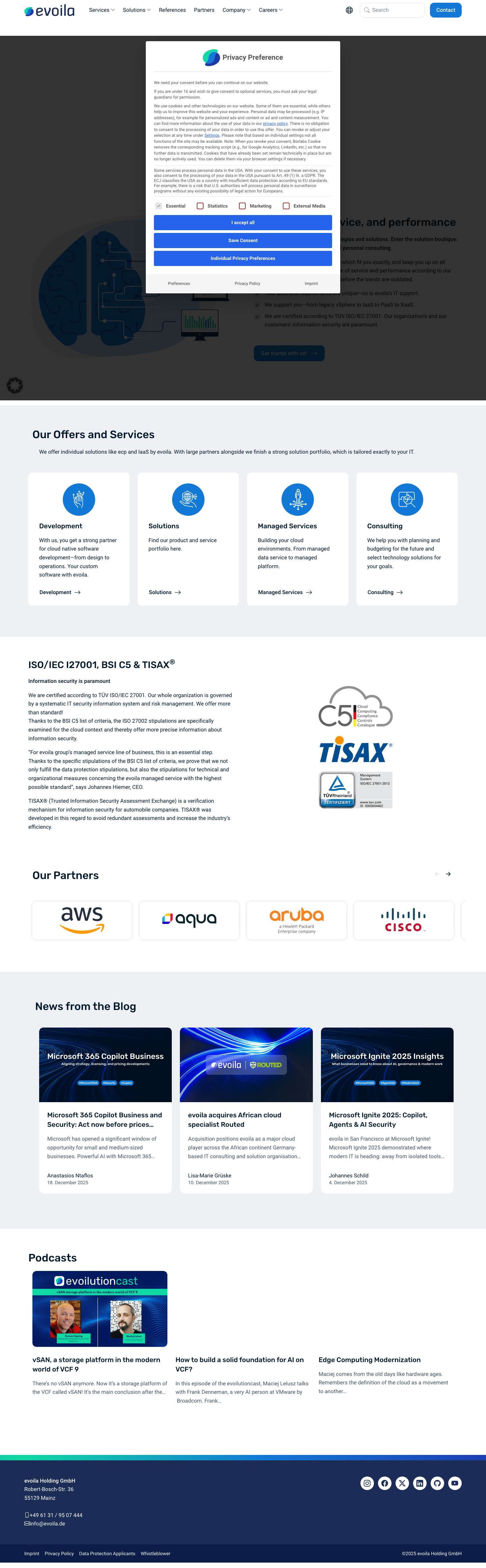 evoila GmbH - We get IT done! - Full Screenshot