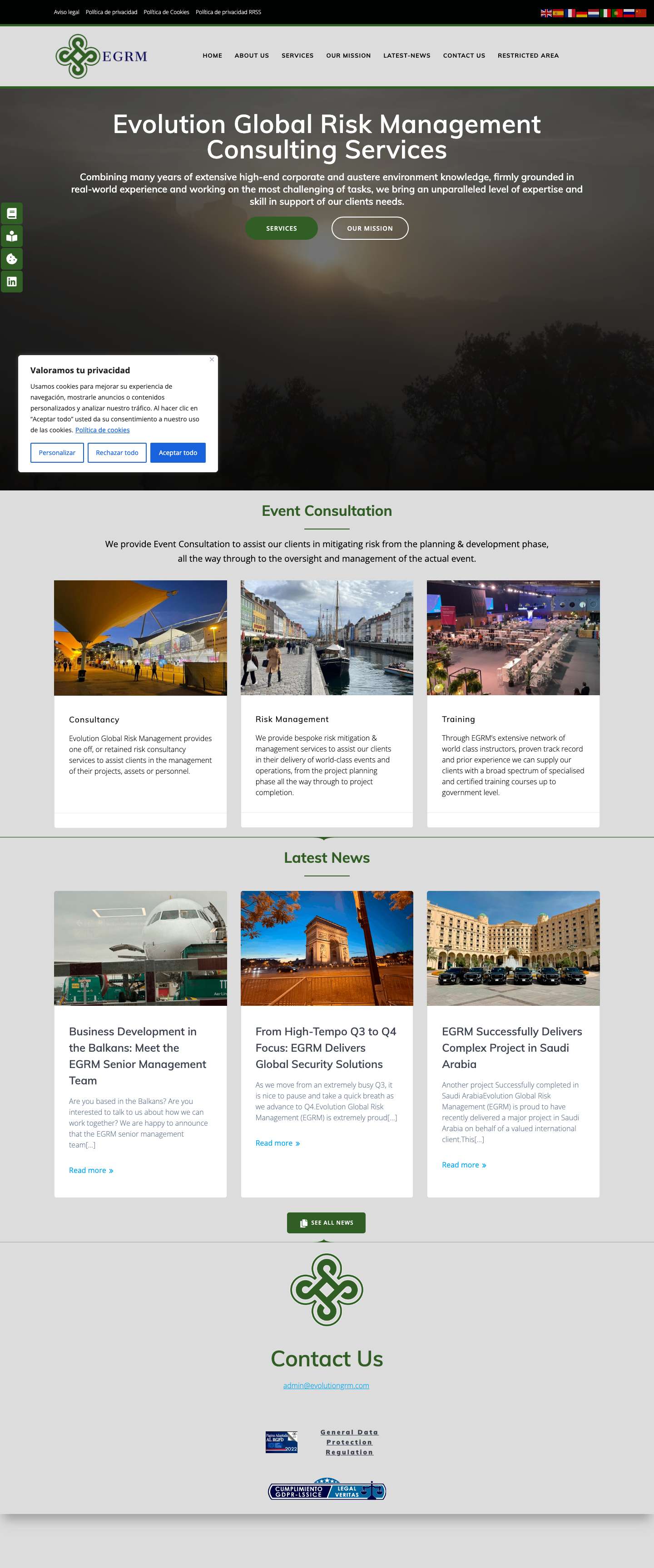 Home - EGRM - Full Screenshot