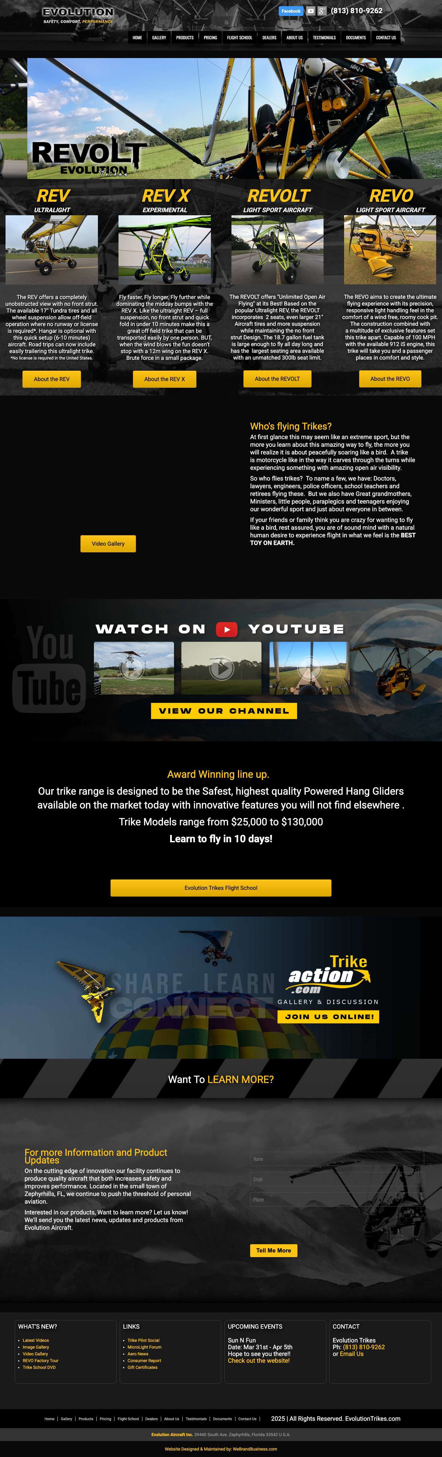 Evolution Trikes | Safety, comfort, performance and agile handling - Full Screenshot