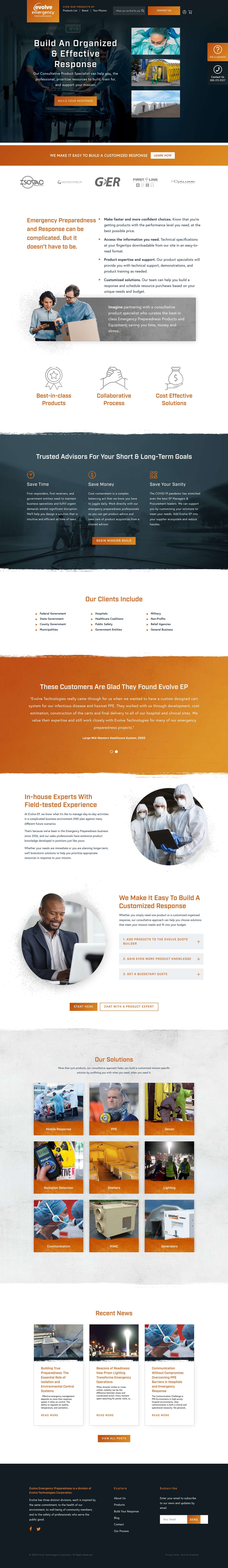 Evolve Emergency Preparedness | Buy Top Emergency Preparedness Equipment & Medical Supplies from Evolve : Evolve Emergency Preparedness - Full Screenshot