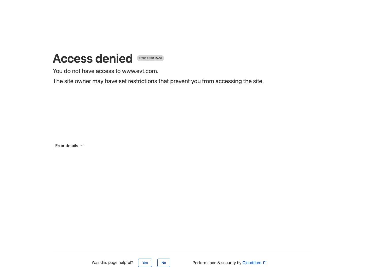 Home - EVT - Full Screenshot