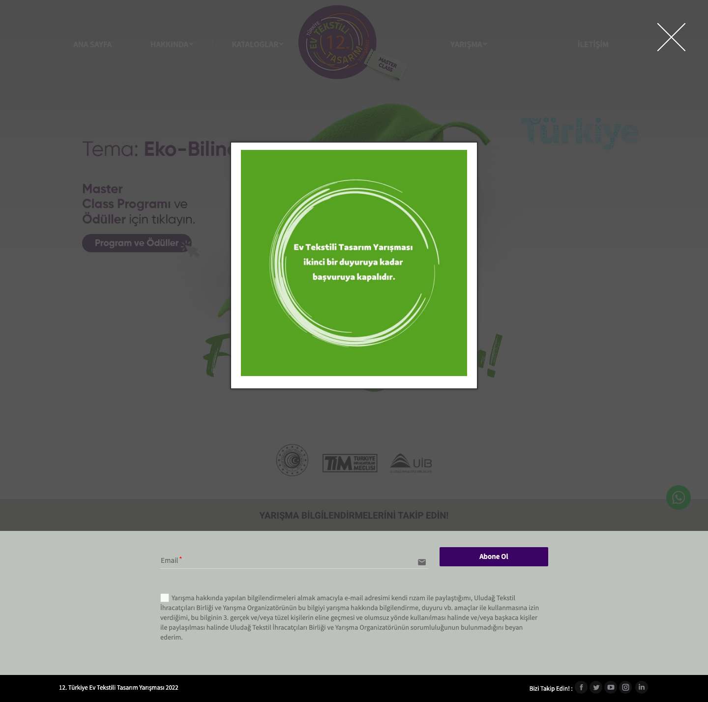 12. Türkiye Ev Tekstili Tasarım Yarışması - Full Screenshot