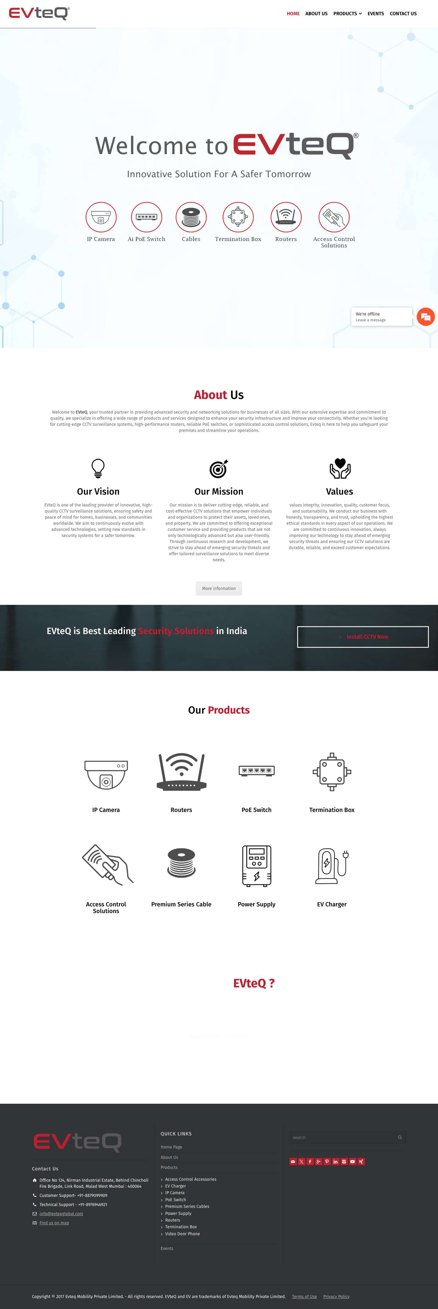Home | EVteQ - Full Screenshot