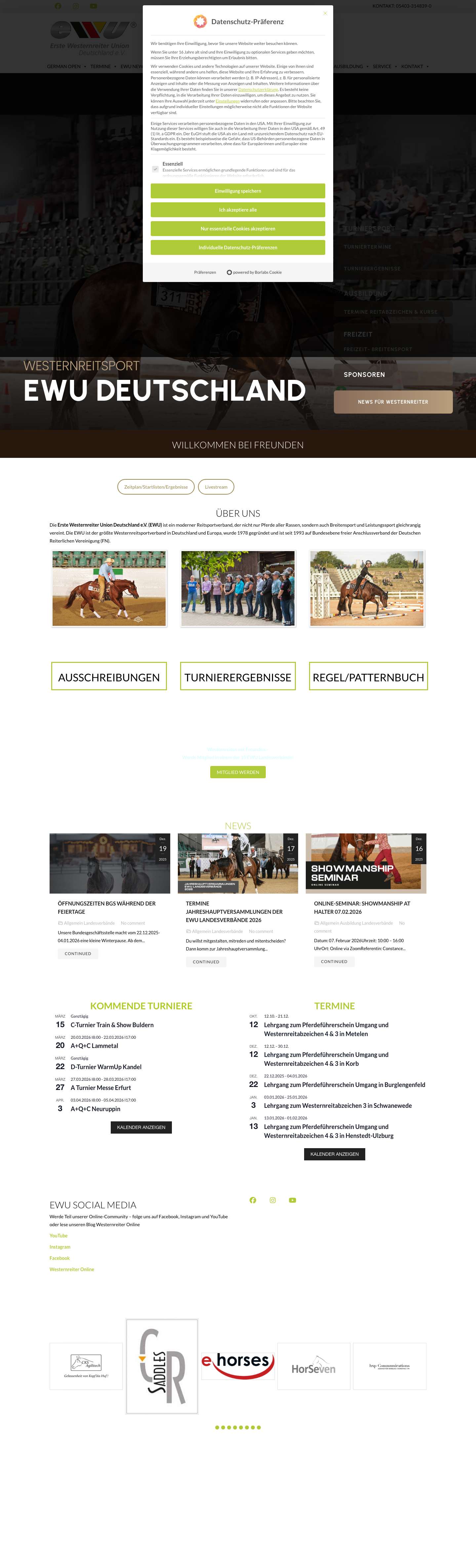 HOME - Westernreiter - Full Screenshot