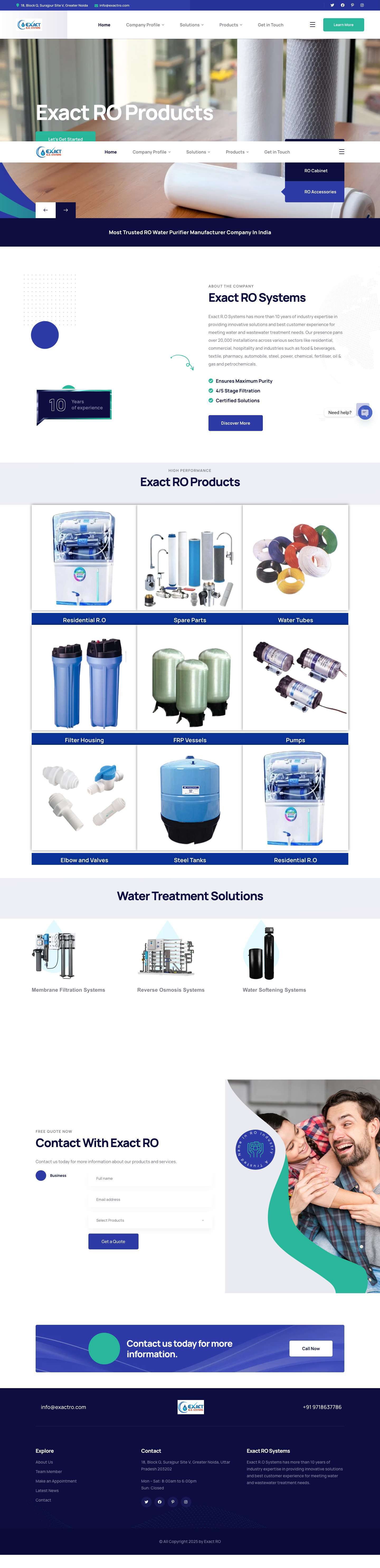 Home 01 - Welcome To Exact RO - Full Screenshot