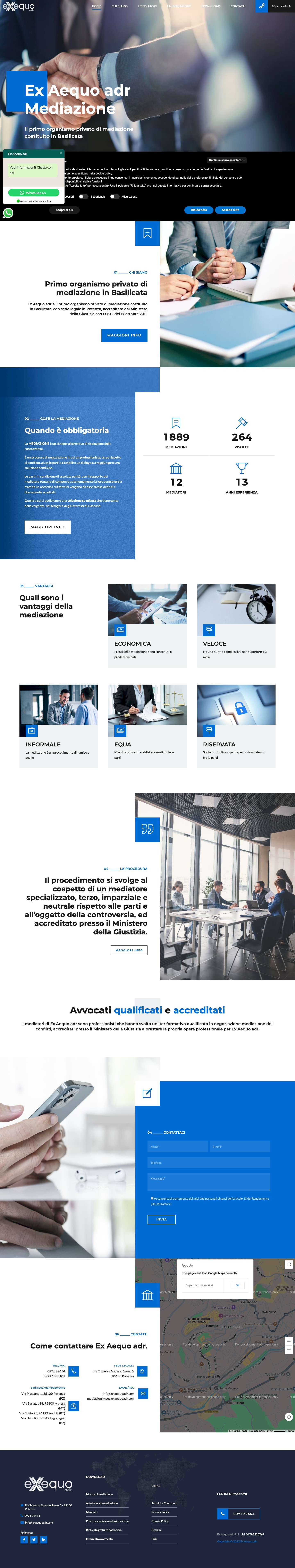 Ex Aequo adr – Mediazione privata in Basilicata - Full Screenshot