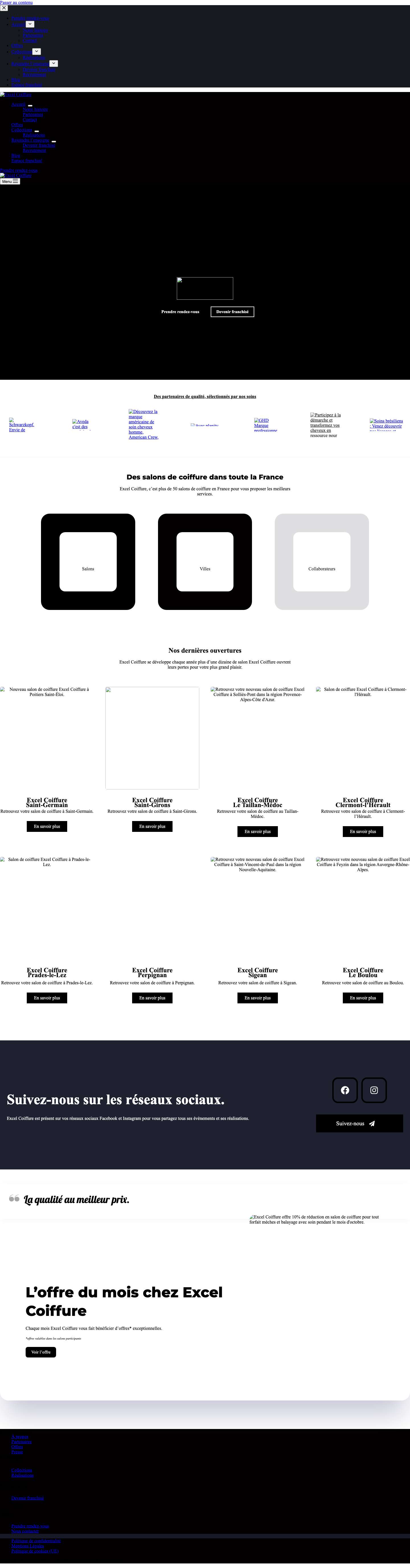 Excel Coiffure - Full Screenshot