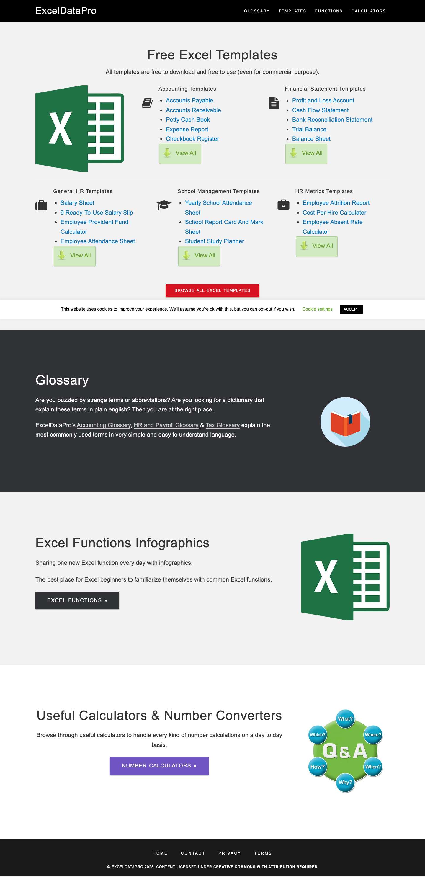 ExcelDataPro - Free Excel Pro Templates - Full Screenshot