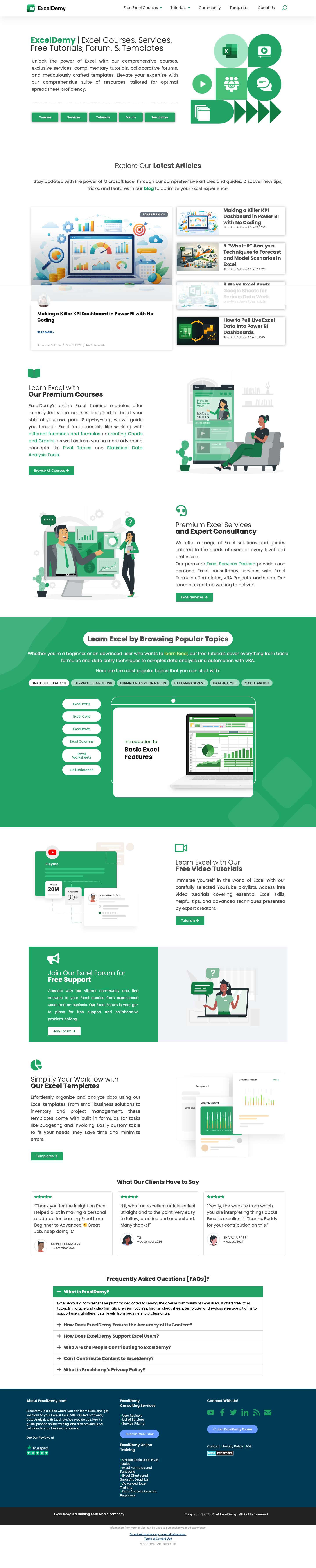 ExcelDemy - Learn Excel & Get Excel Solutions - Full Screenshot