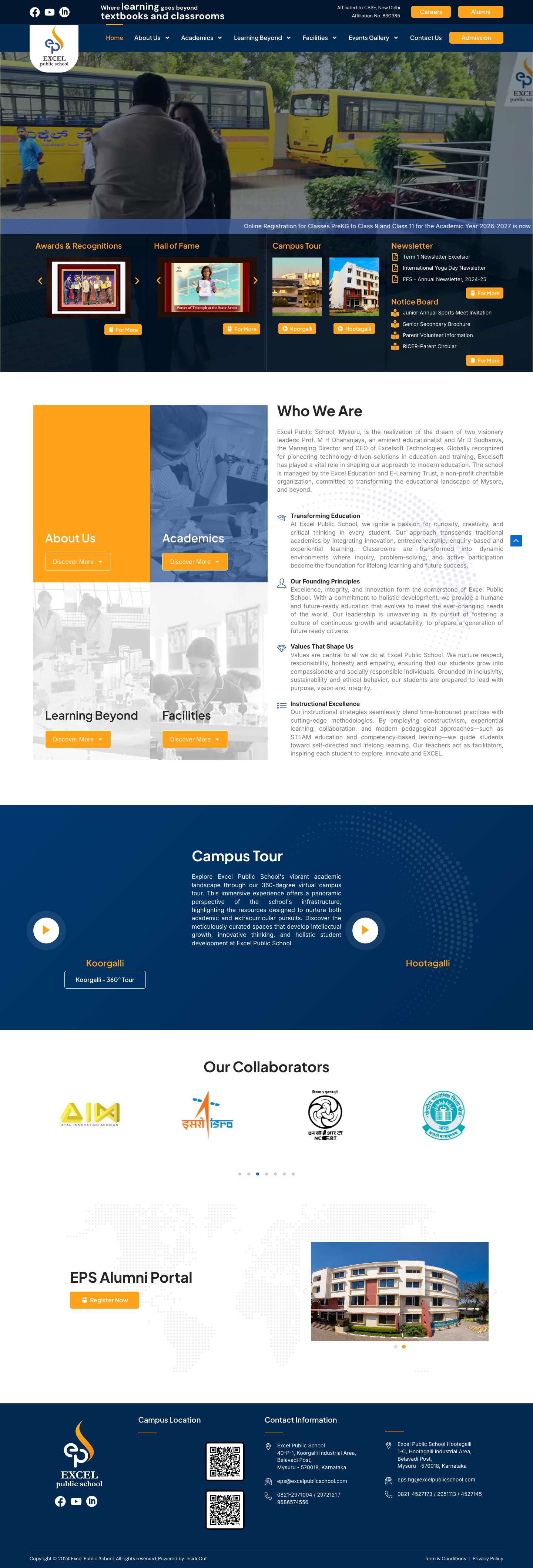 Excel Public School - Full Screenshot