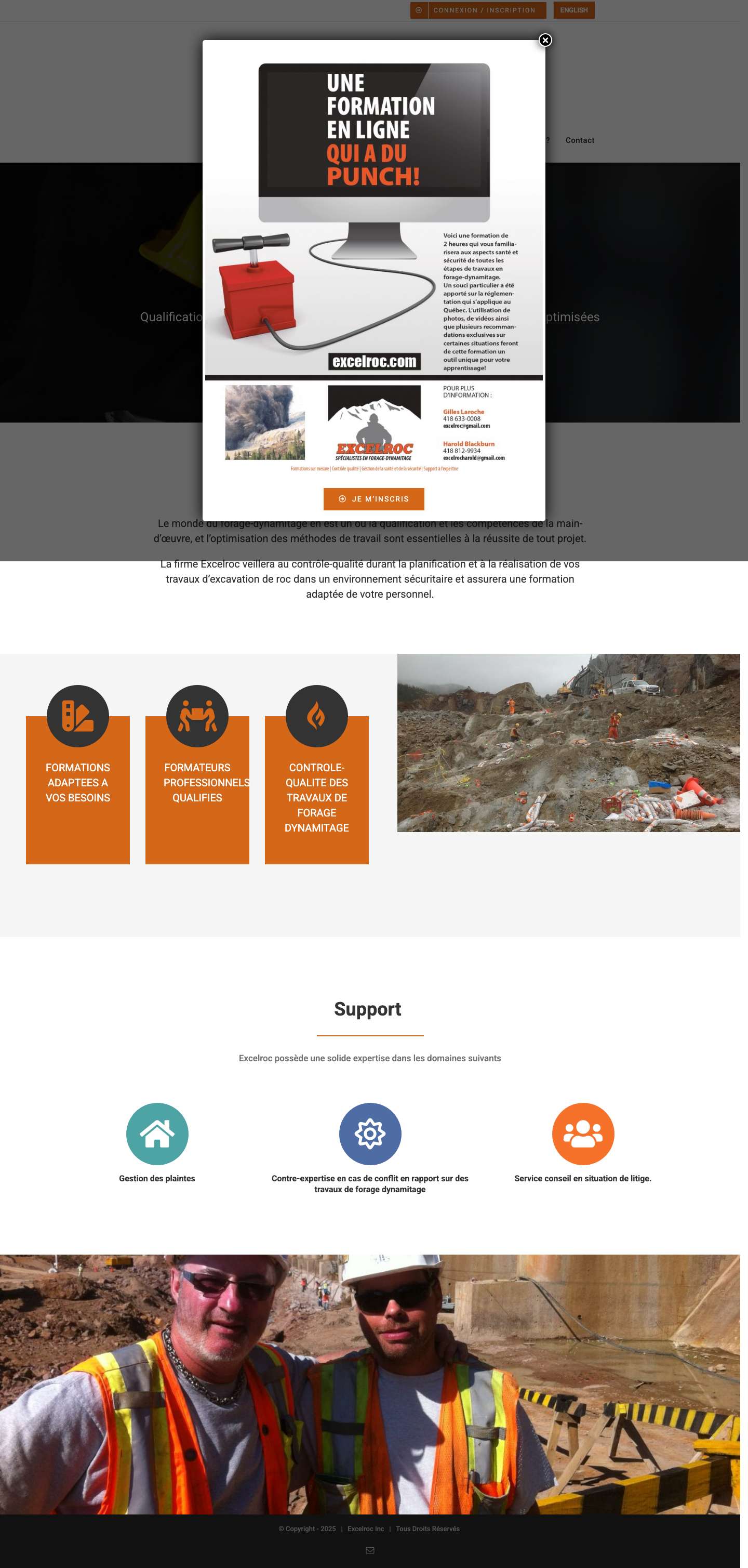 Accueil - Excelroc - Full Screenshot