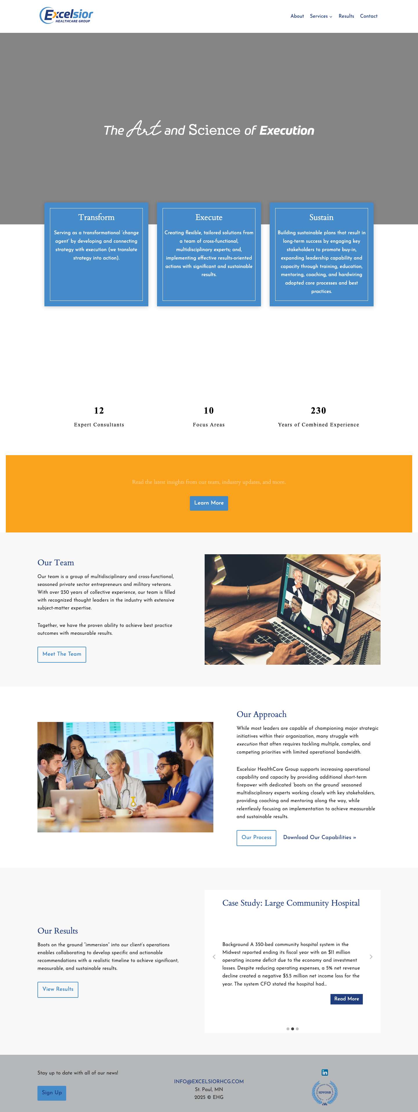 Excelsior HCG – We offer a proven approach to increasing physician engagement and improving hospital performance in a value-based care environment.ExpandToggle MenuExpand - Full Screenshot