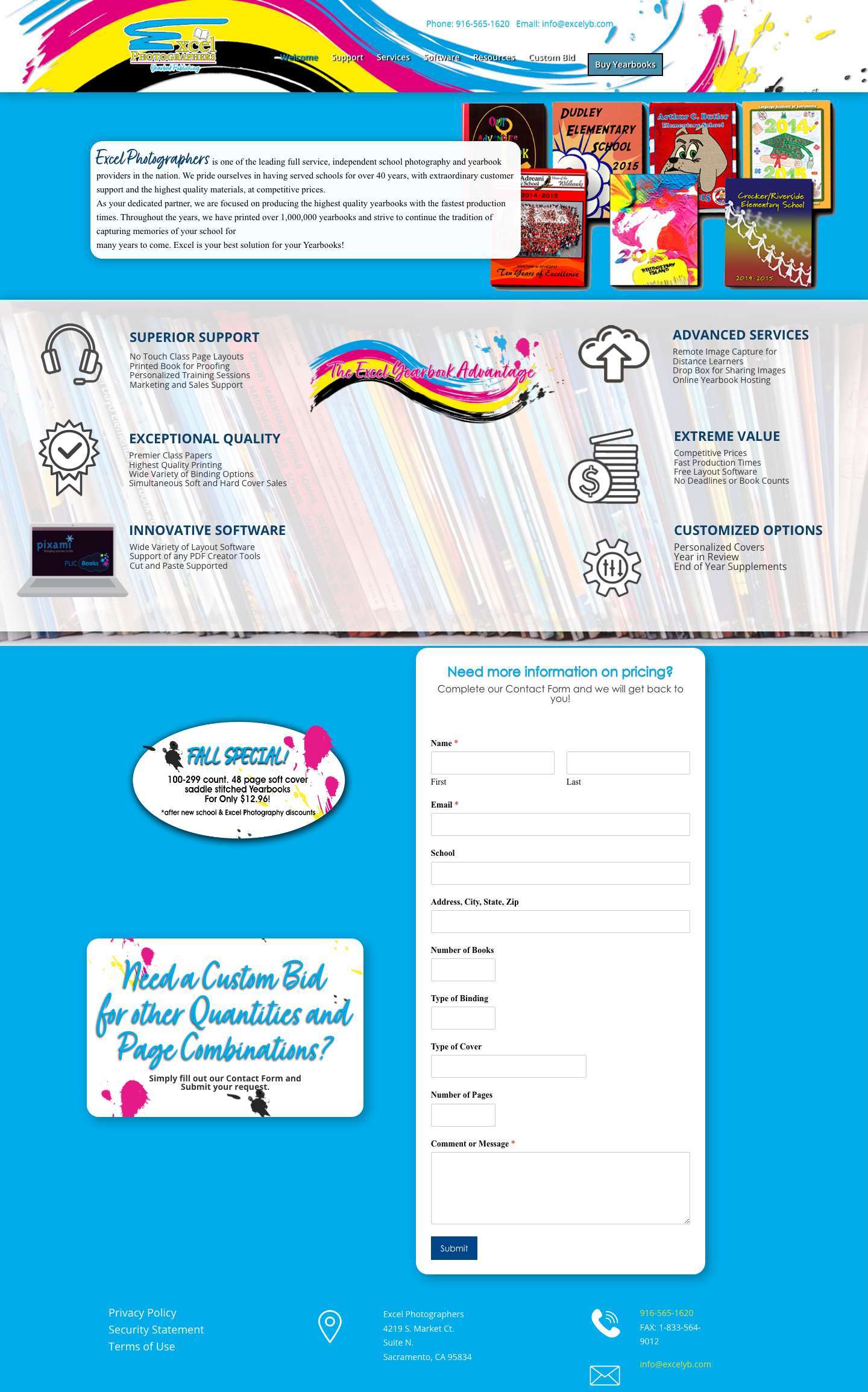 Excel Photography Year Book | Year Books - Full Screenshot