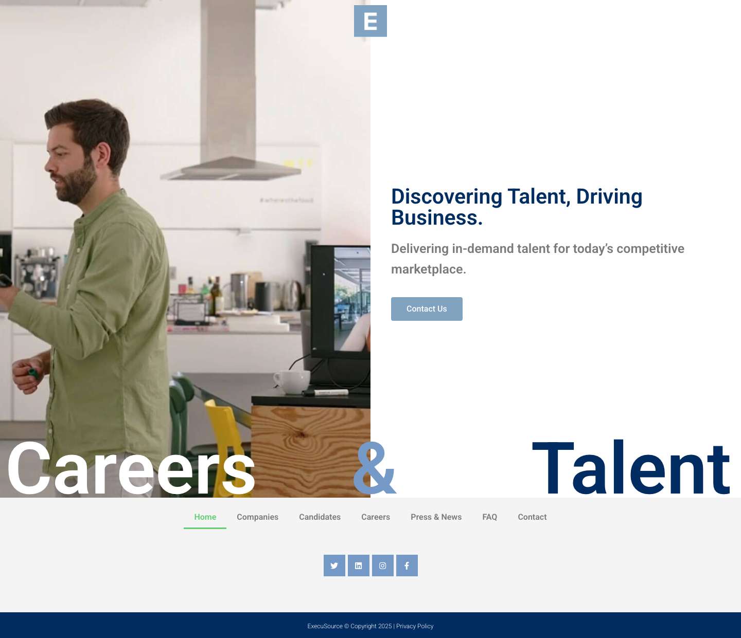 Home - Execusource - Full Screenshot