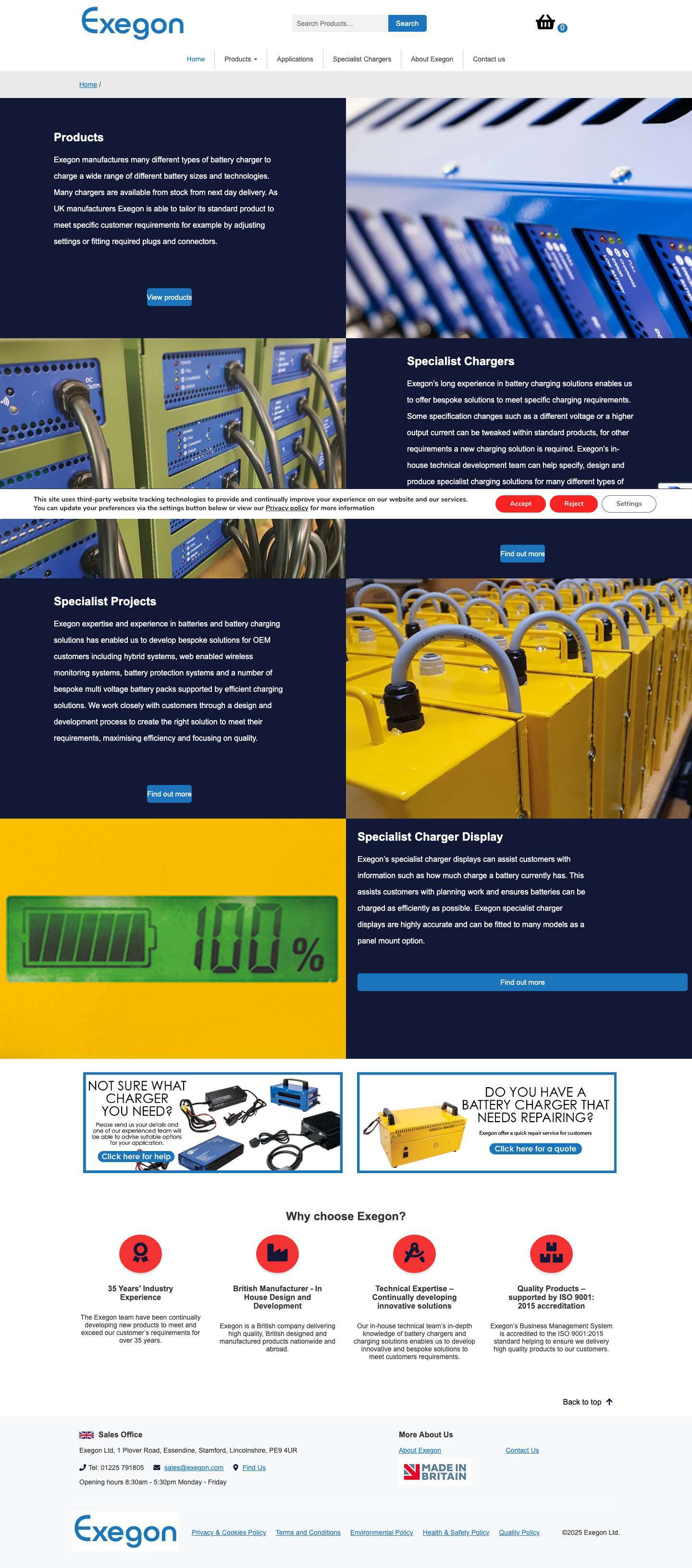 Home - Exegon Limited - Full Screenshot