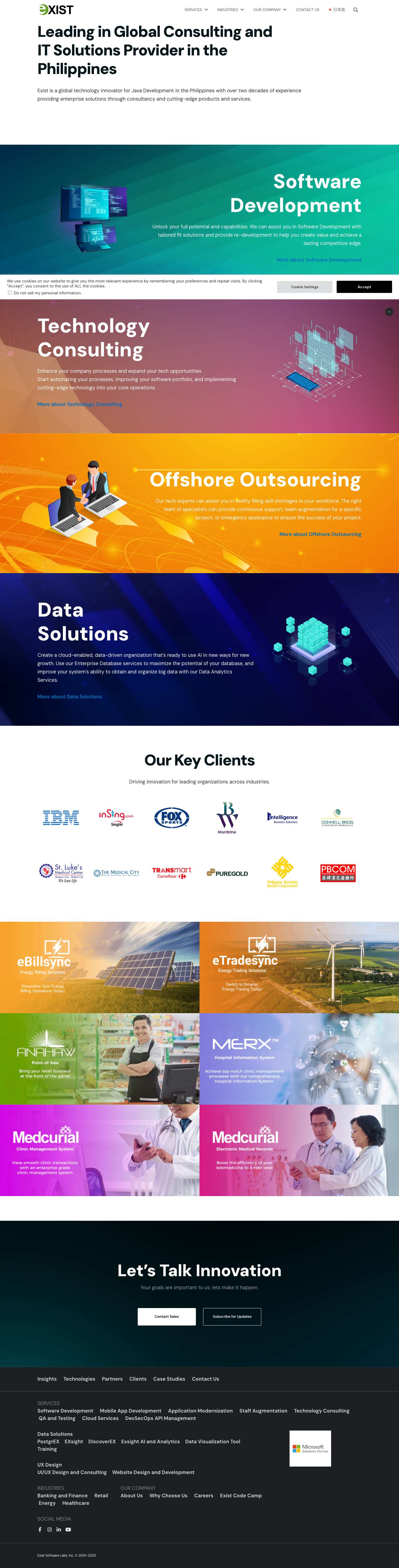 Java Development In The Philippines | Exist Software Labs - Full Screenshot