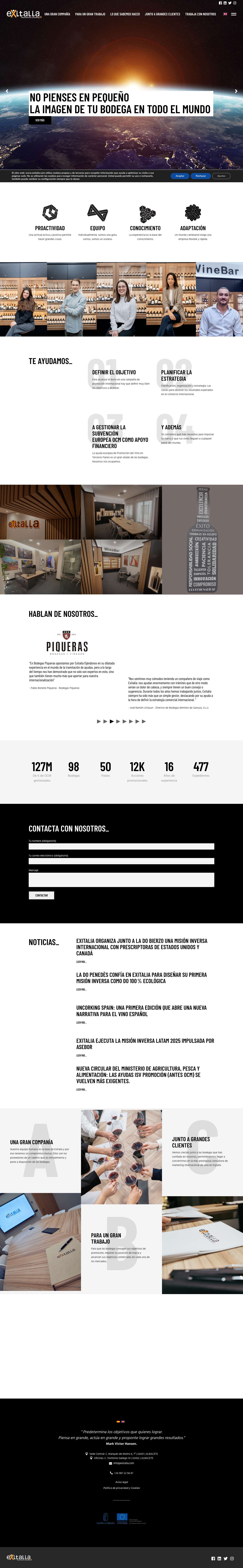 Inicio - Exitalia - Full Screenshot