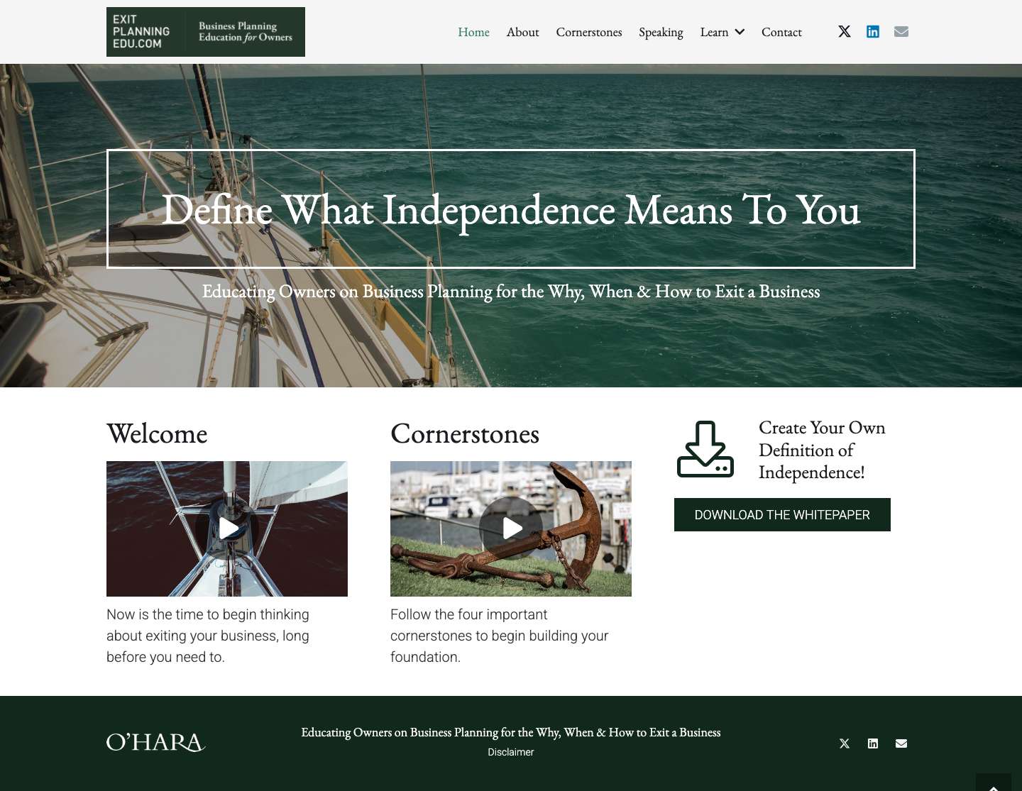 Business Exit Strategy Planning For Business Owners & Their Advisors - Full Screenshot