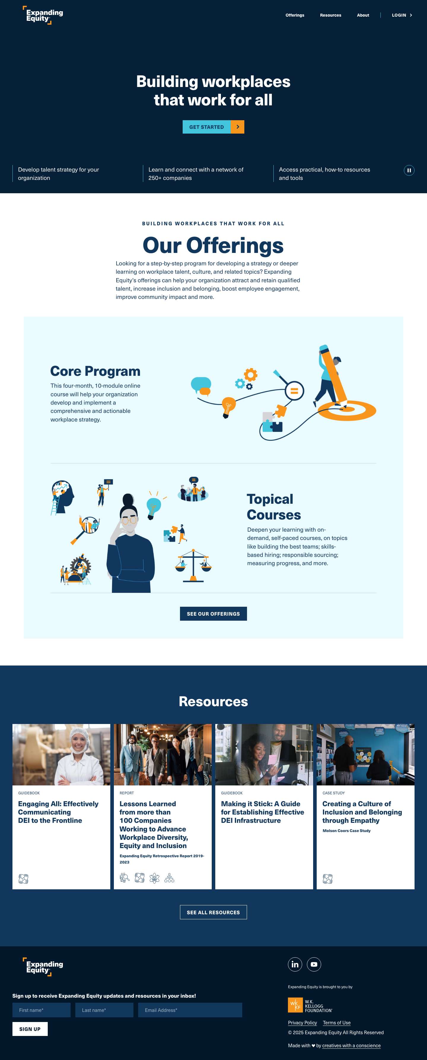 Expanding Equity - Full Screenshot