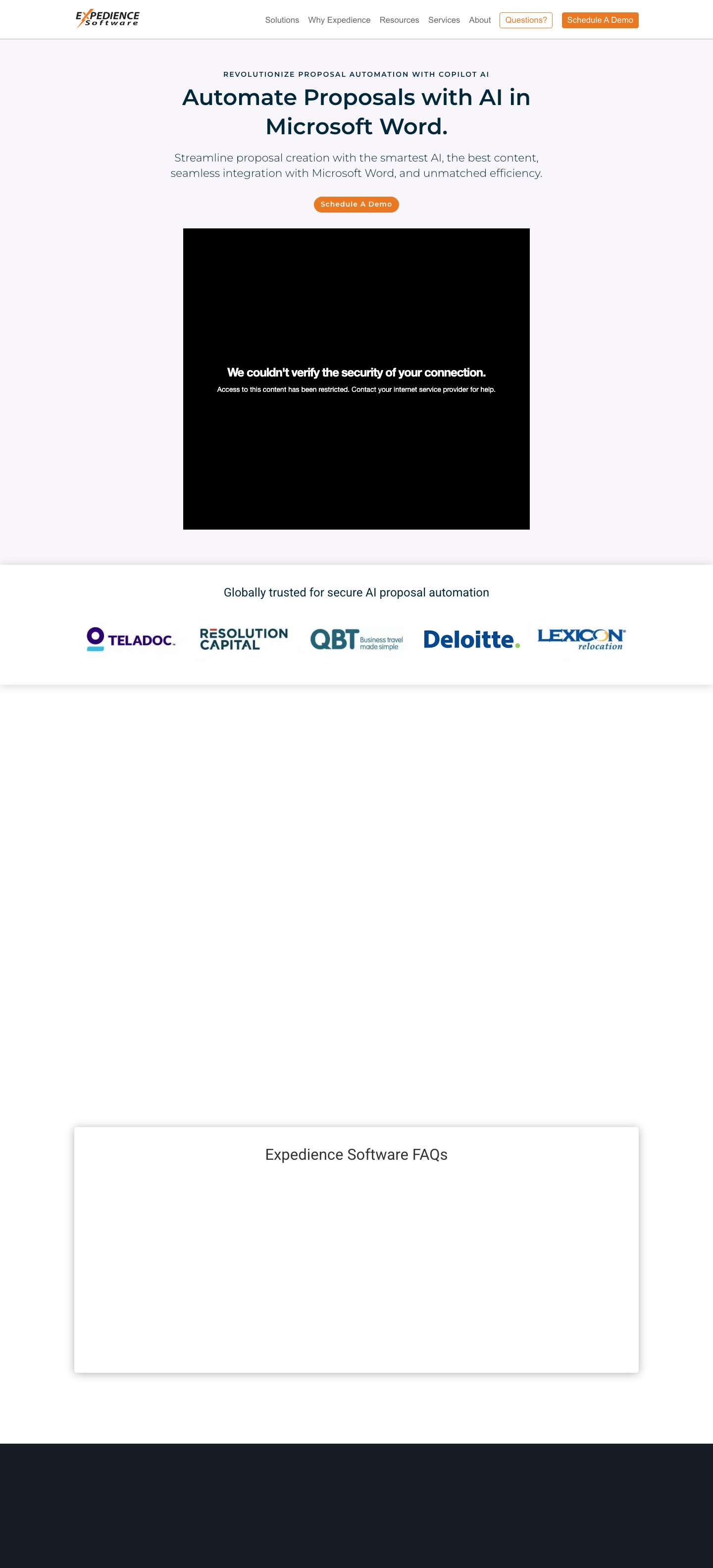 AI-Powered RFP Response & Proposal Automation Software - Full Screenshot
