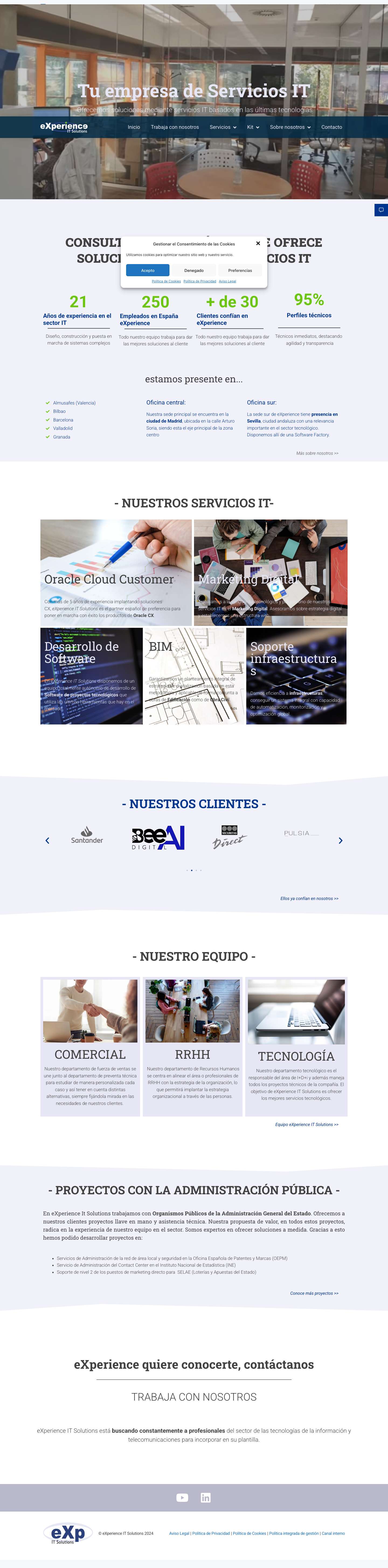 Inicio - eXperience - Full Screenshot