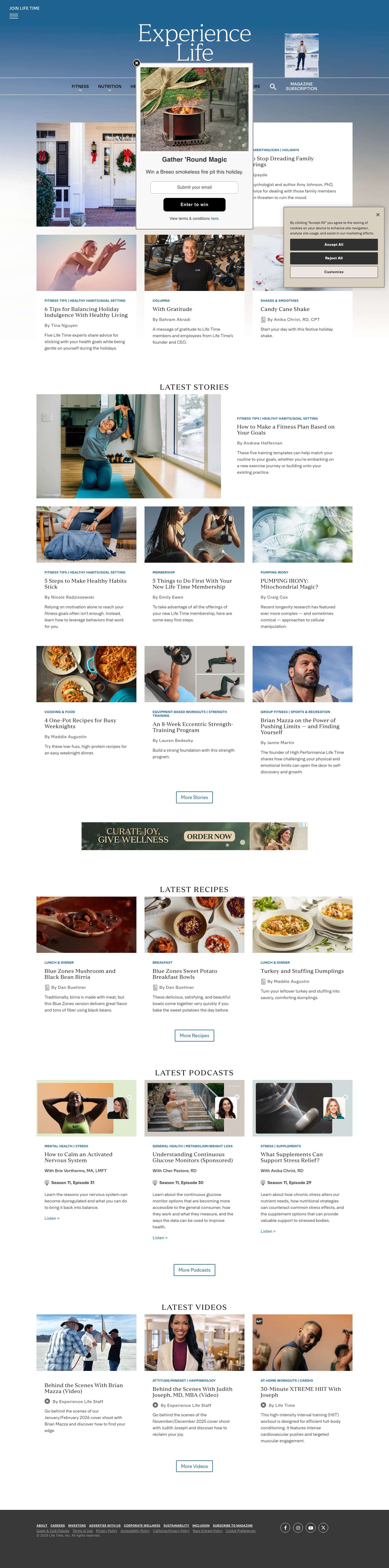 Home | Experience Life - Full Screenshot