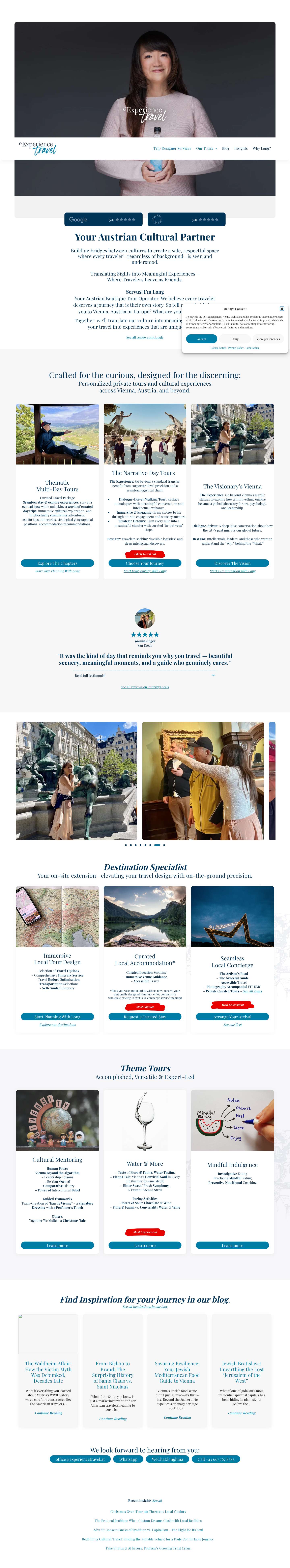 Personalised Immersive Experiences - Experience Travel - Full Screenshot