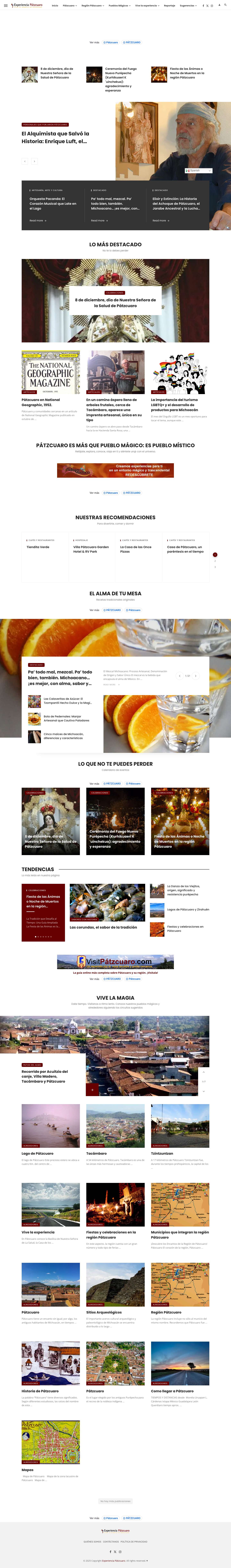 Experiencia Pátzcuaro | Historias, Leyendas y Tradiciones de Pátzcuaro - Full Screenshot