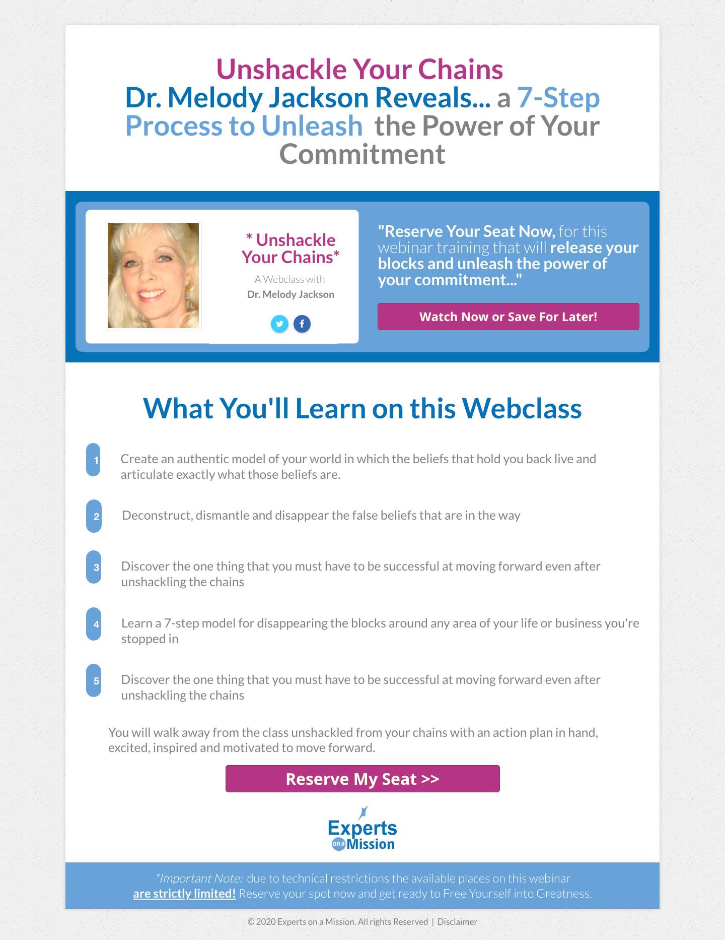 Experts on a Mission – Spreading Your Message to the World - Full Screenshot