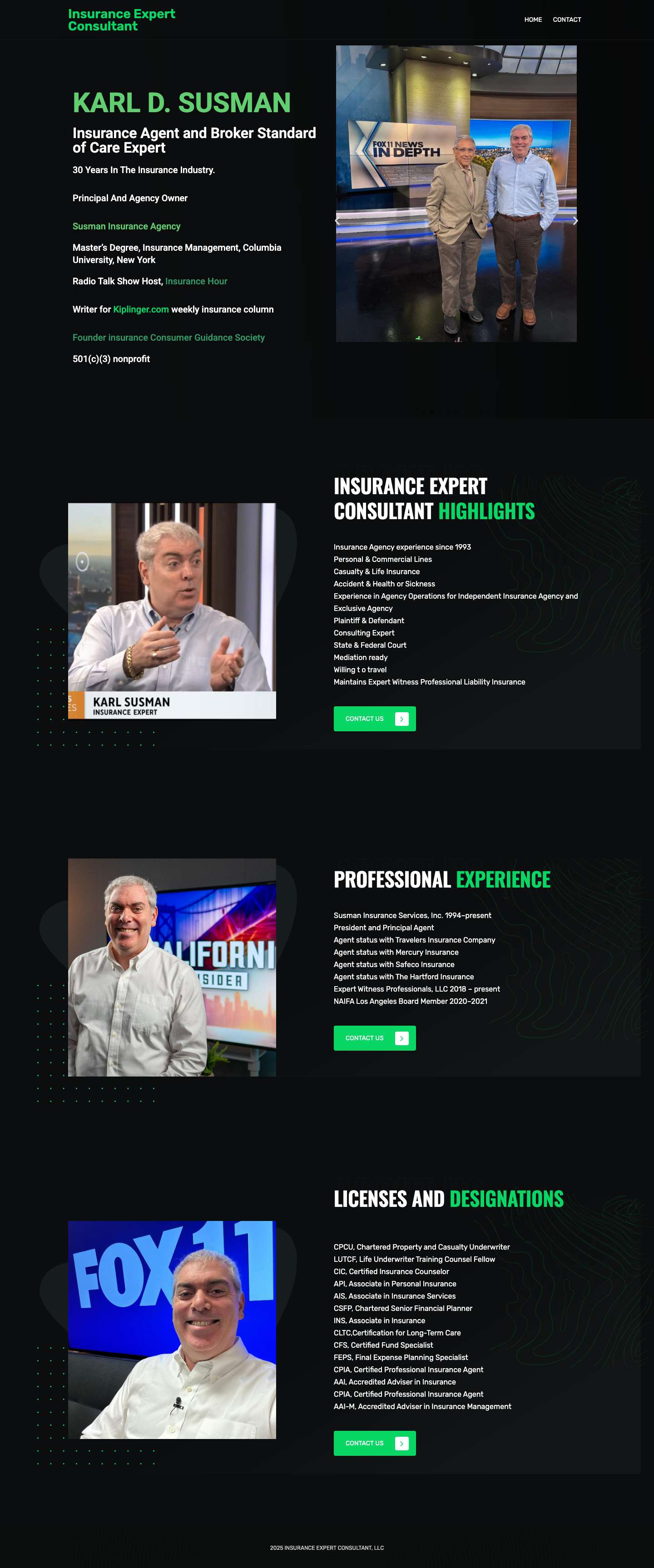 Insurance Expert Consultant - Full Screenshot